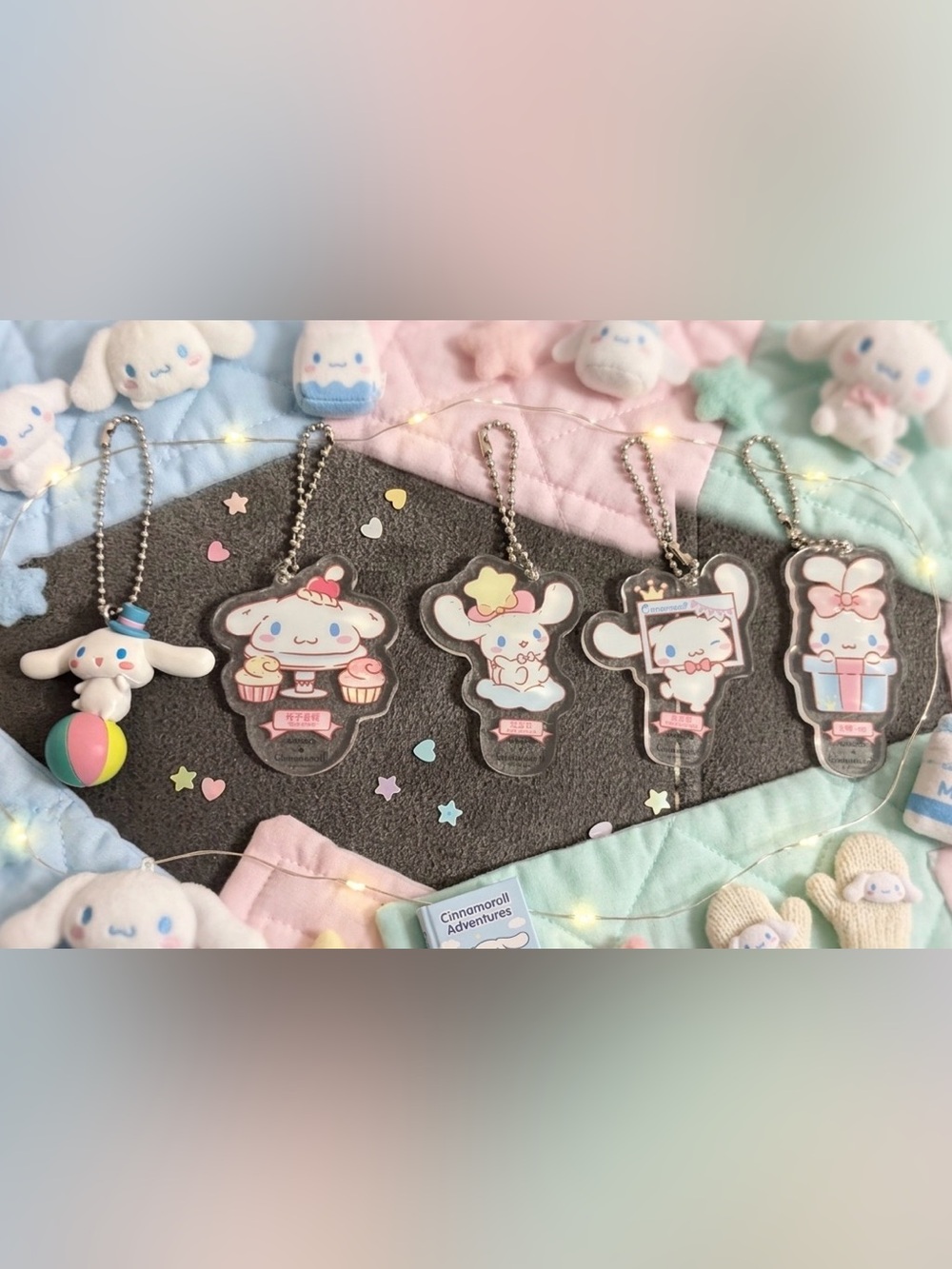 π©΅ Cute Cinnamoroll Pink Acrylic Keychain Backpack Charms π©΅